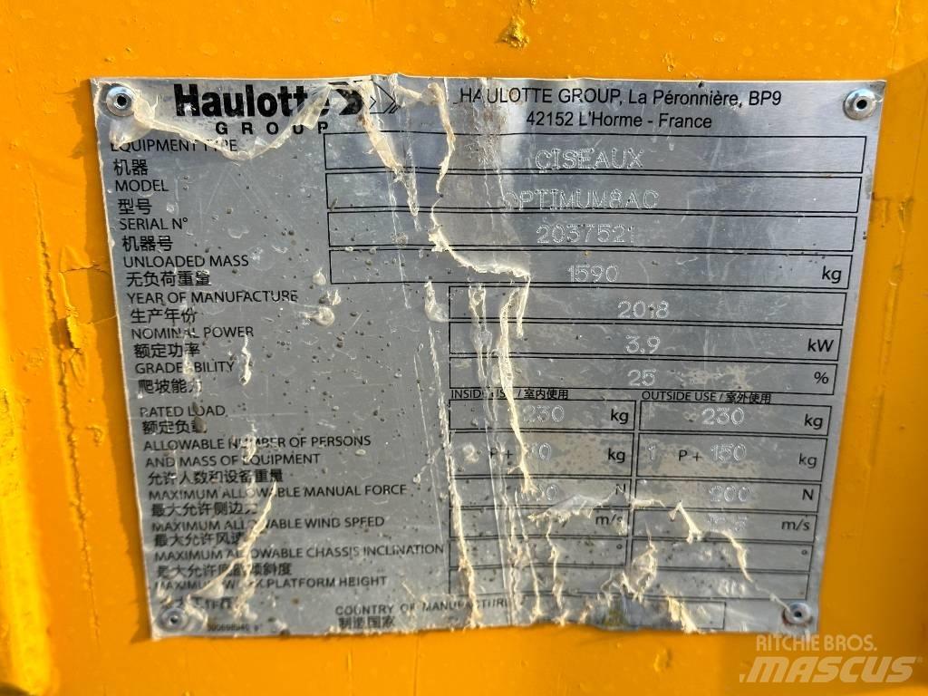 Haulotte OPTIMUM 8 Piattaforme a pantografo