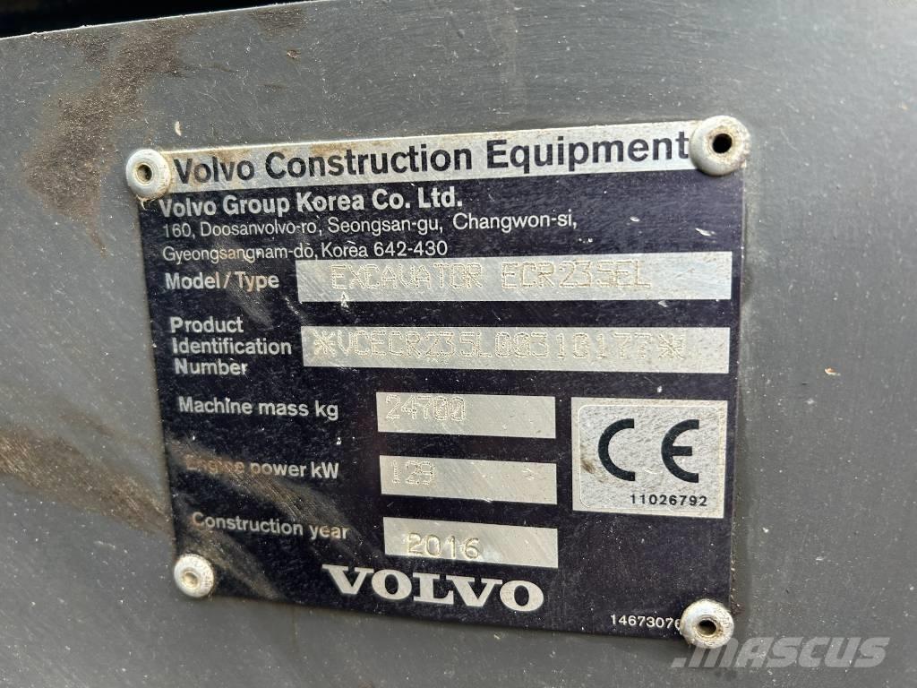 Volvo ECR 235 E L Escavatori cingolati