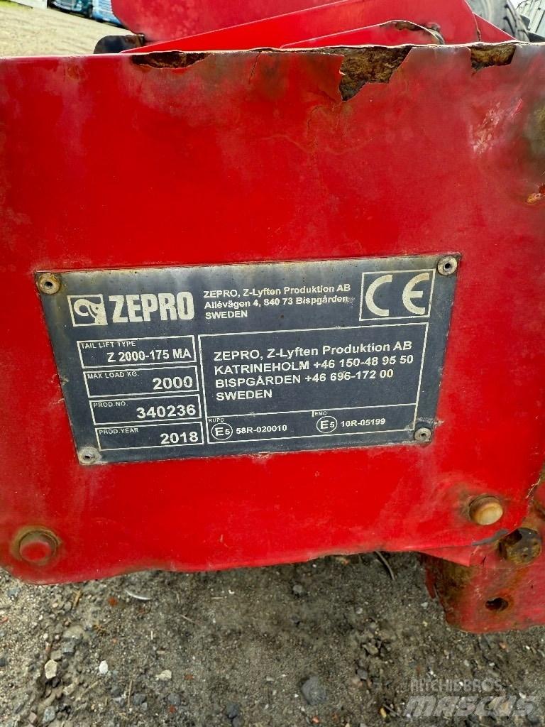  Zepro Bakgavellyft Piattaforme