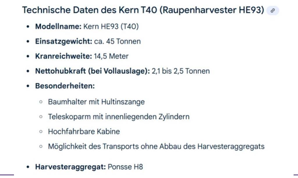 Kern T40 Abbattitrici, Disboscatrici