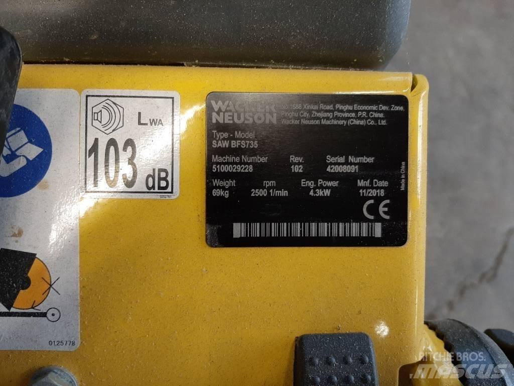 Wacker Neuson BFS735 Seghe per roccia e cemento