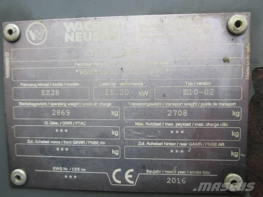 Wacker Neuson EZ 28 Miniescavatori