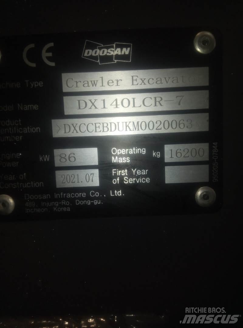 Doosan DX140LCR-7 Escavatori cingolati