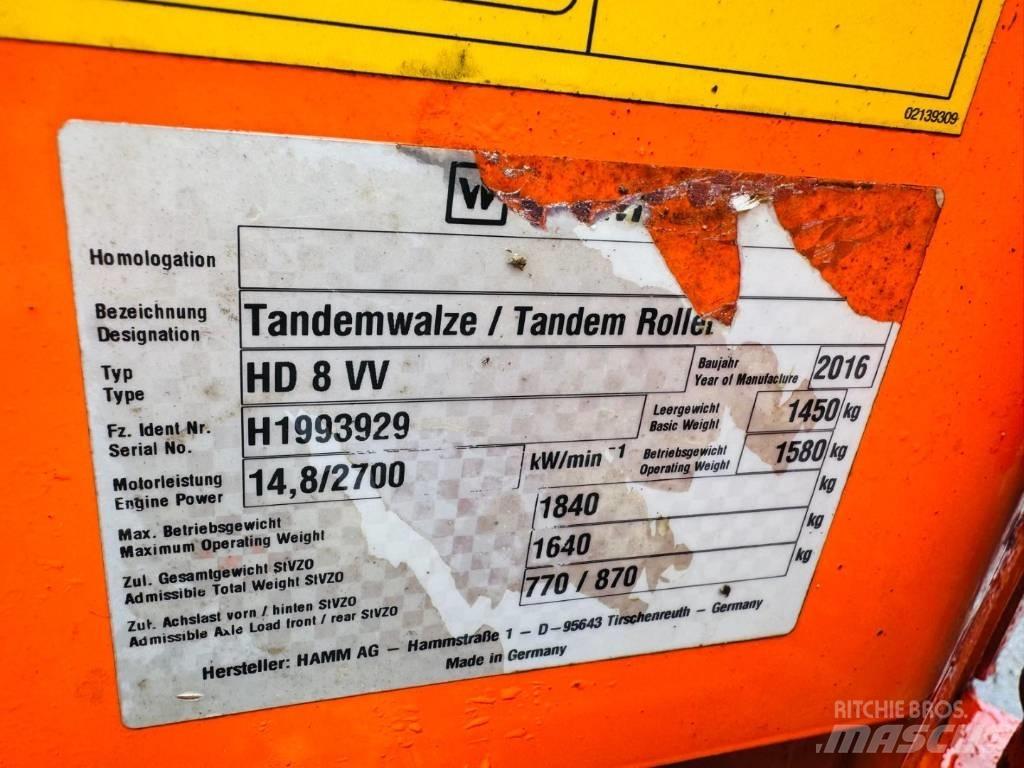 Hamm HD 8 VV Rulli a doppio tamburo