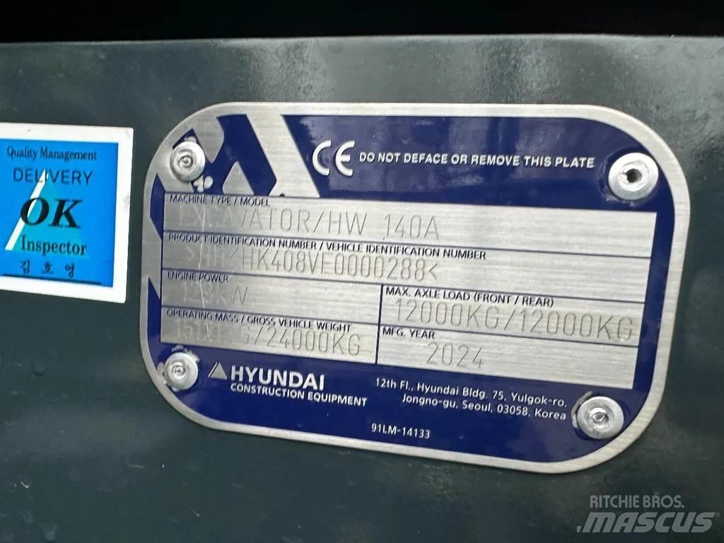 Hyundai HW140A Escavatori gommati