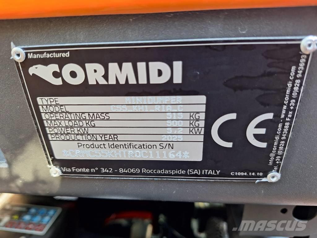 Cormidi C60 and C55 Dumper cingolati