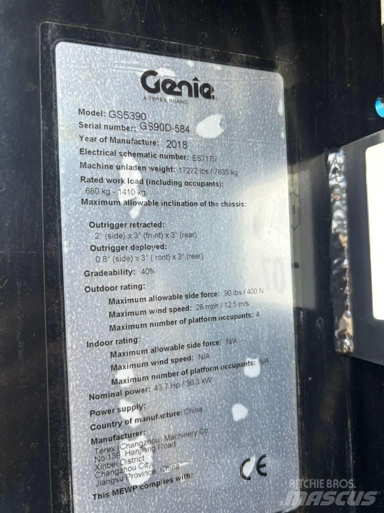 Genie GS 5390 RT Piattaforme a pantografo