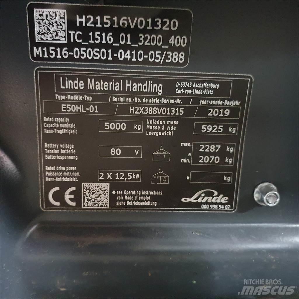 Linde E50HL Carrelli elevatori elettrici