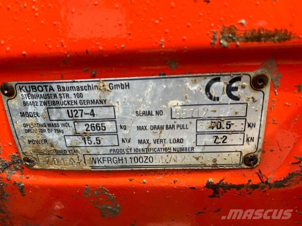 Kubota U 27-4 Miniescavatori