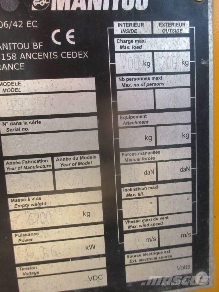 Manitou 150 AET JC Piattaforme a braccio articolato