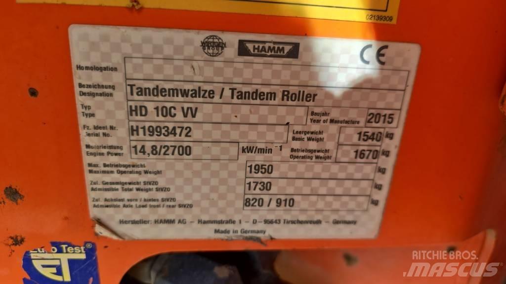 Hamm HD 10 C VV Rulli a doppio tamburo