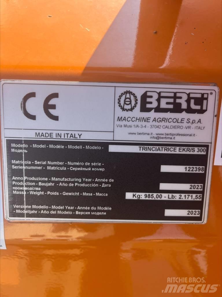 Berti EKR-S 300 Falciatrici/cimatrici per pascoli