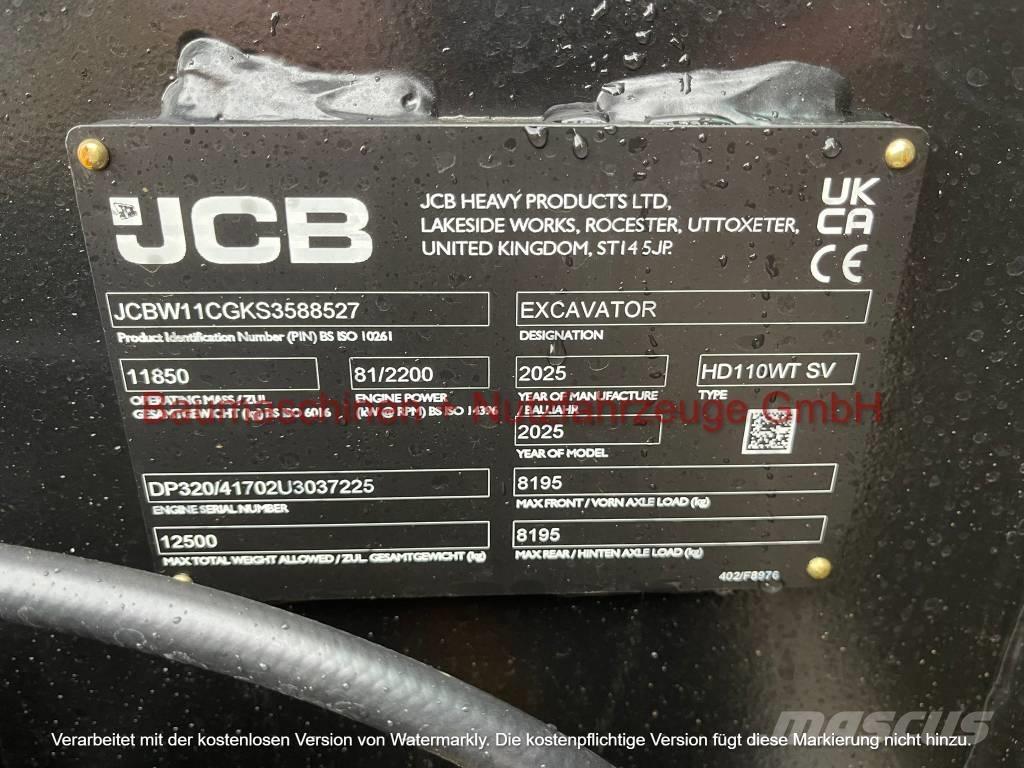 JCB Hydradig 110W Escavatori gommati