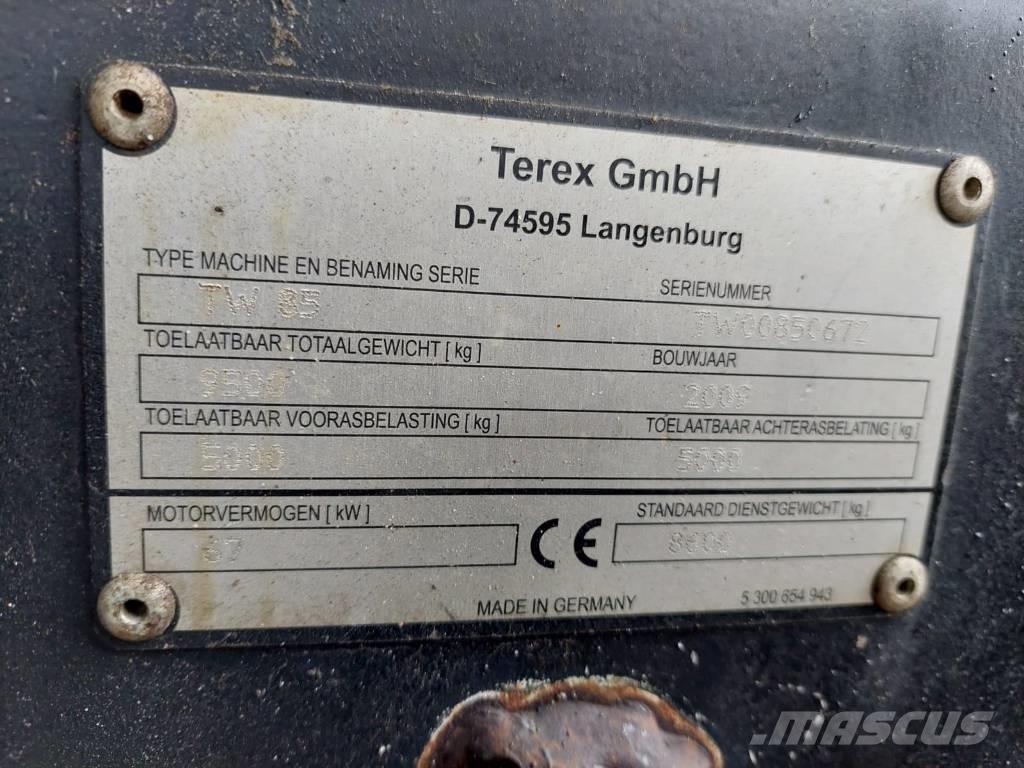 Terex TW 85 Escavatori gommati