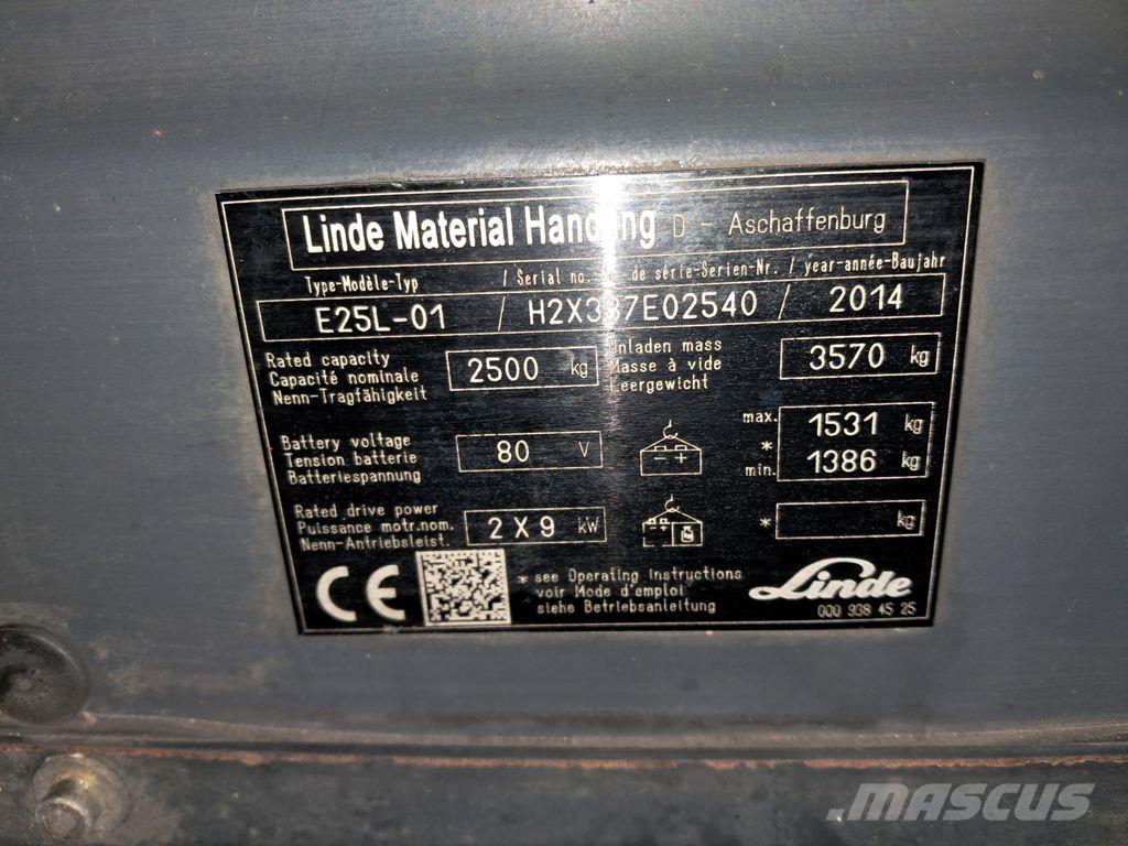Linde E25L-01 Carrelli elevatori elettrici