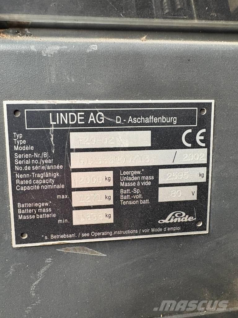 Linde E 20 P-02 Carrelli elevatori elettrici
