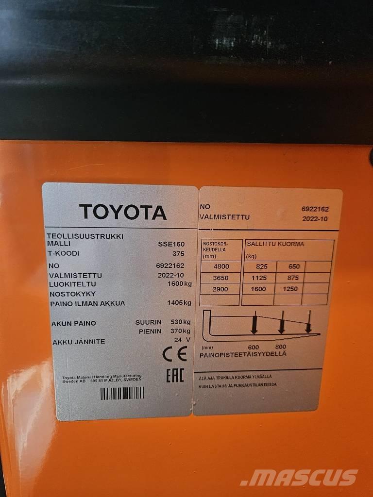Toyota BT SSE160 Carelli stoccatori  automatici-usati