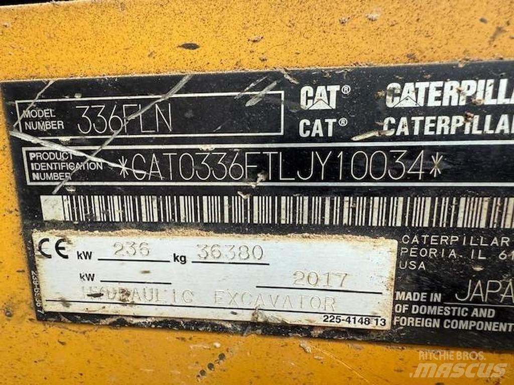 CAT 336 F LN Escavatori cingolati
