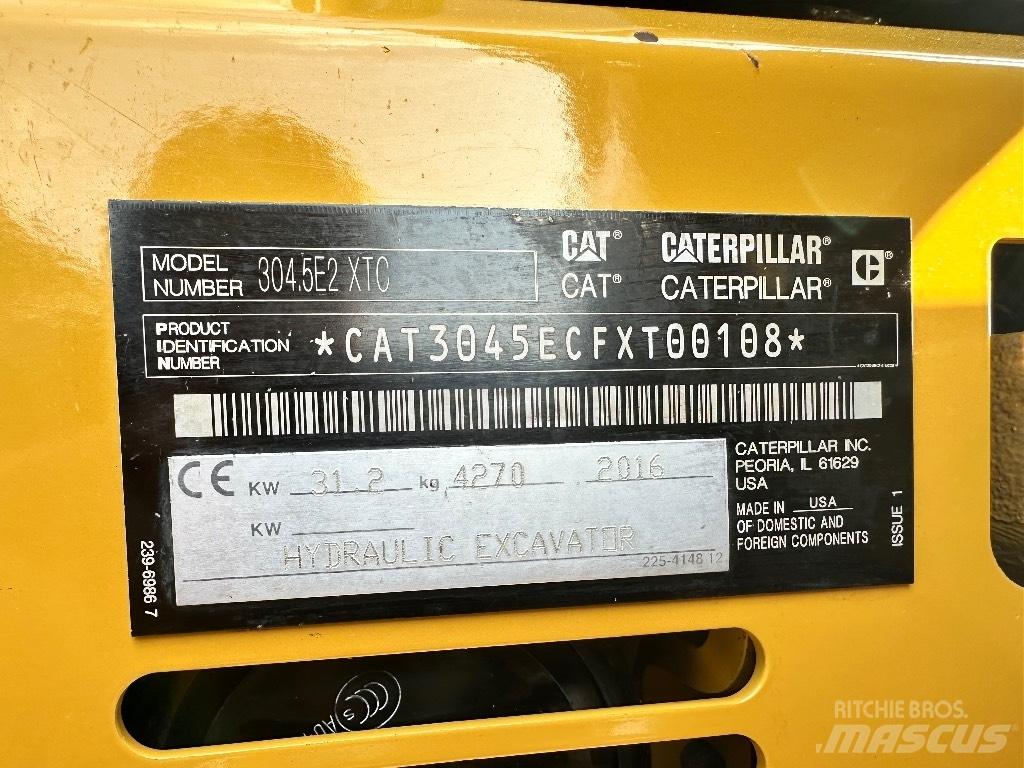 CAT 304.5 E2 XTC Miniescavatori