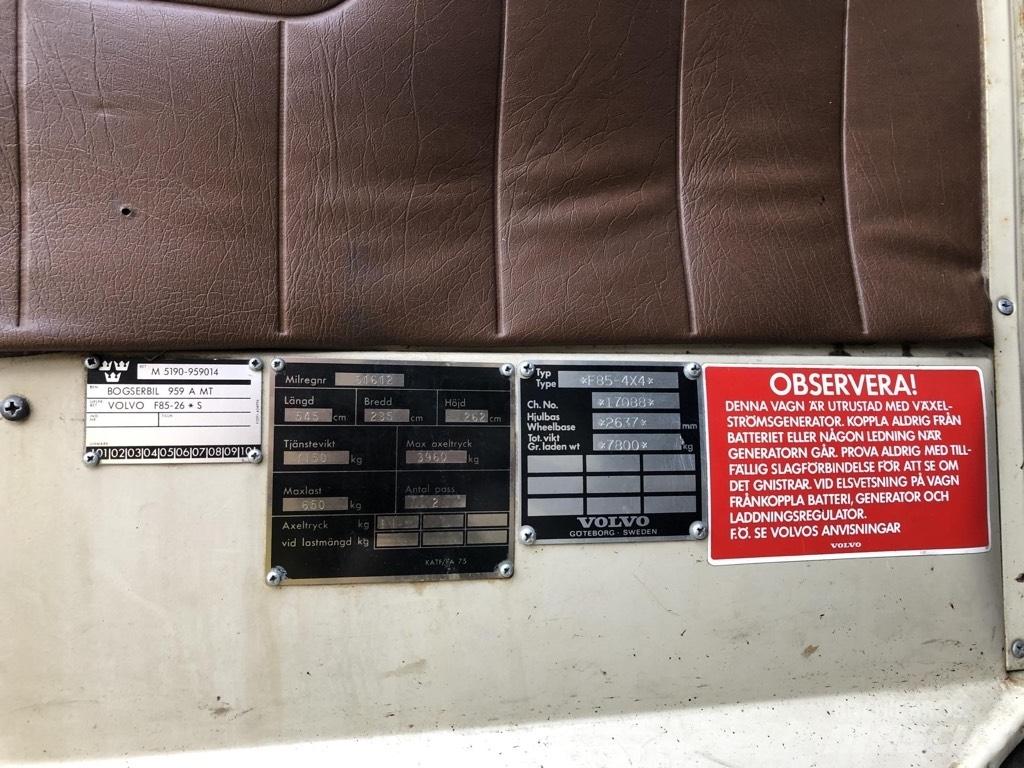 Volvo F85 Camion altro
