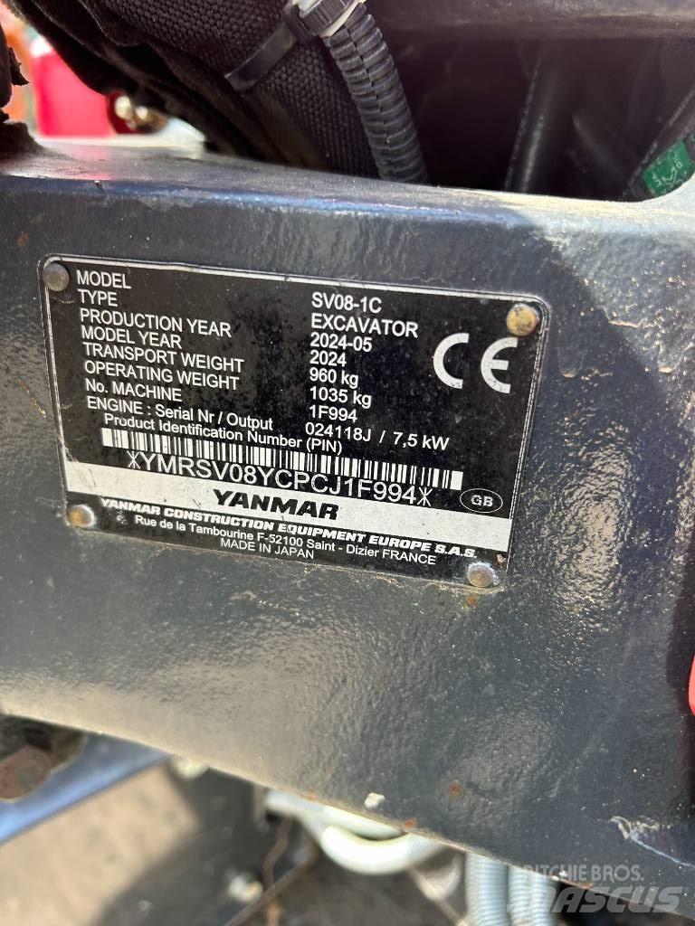 Yanmar SV08-1C Miniescavatori