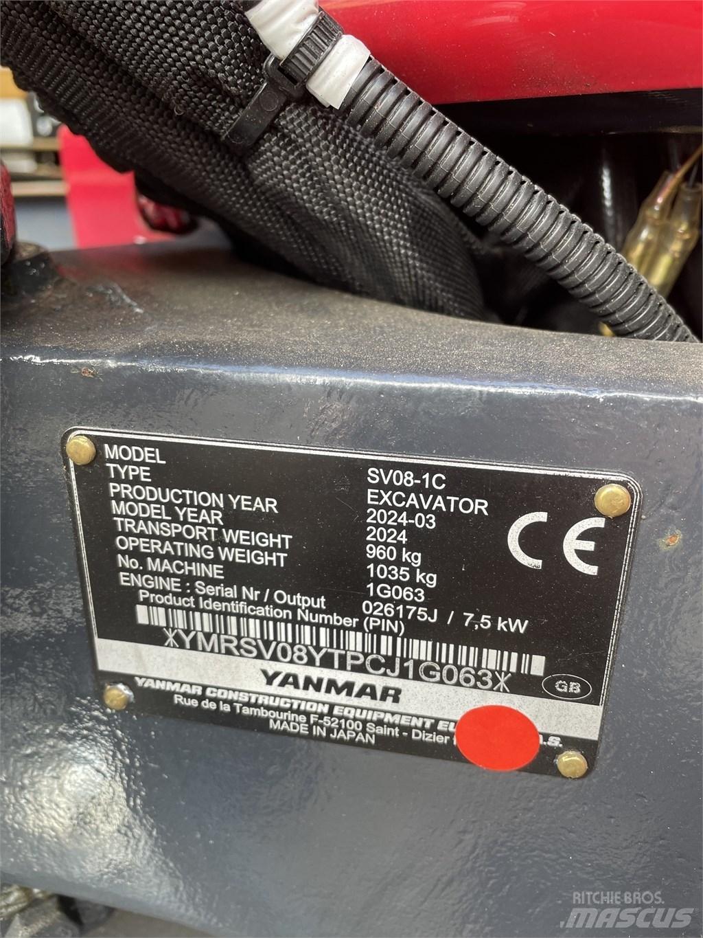 Yanmar SV 08 Miniescavatori