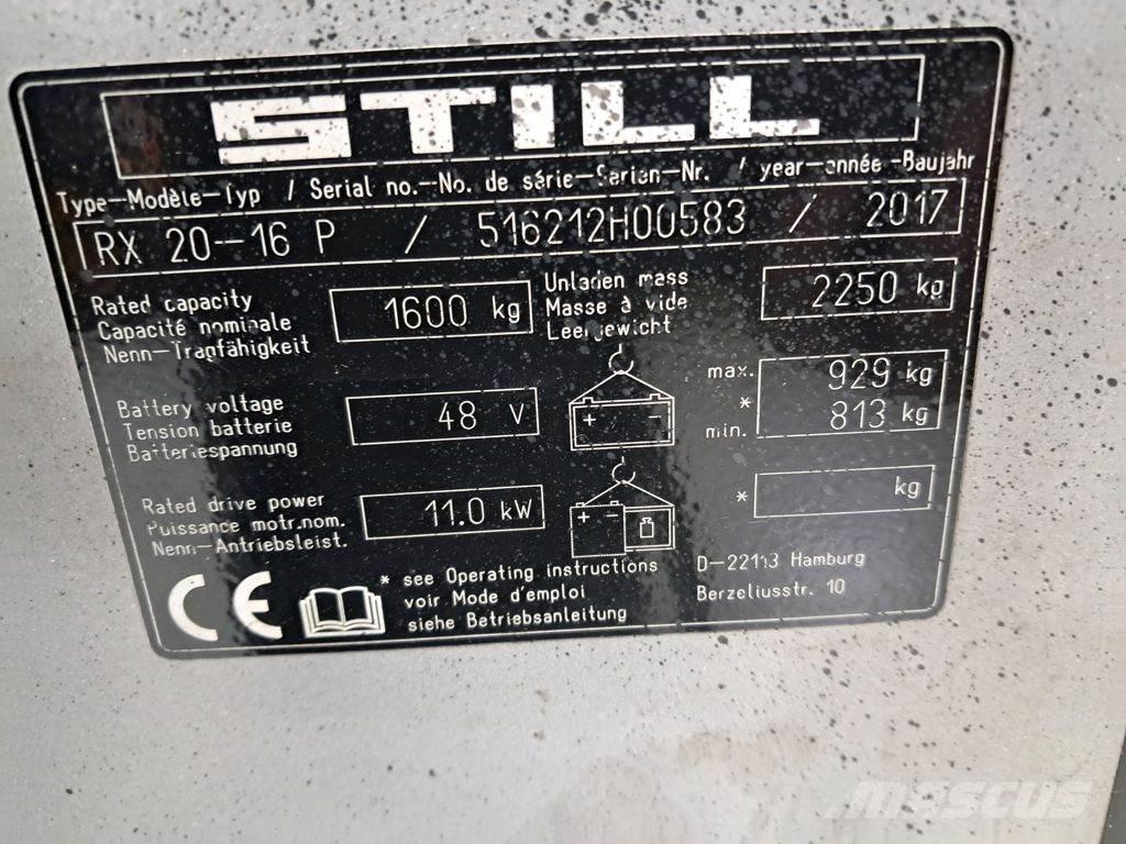 Still RX 20-16 P Carrelli elevatori elettrici