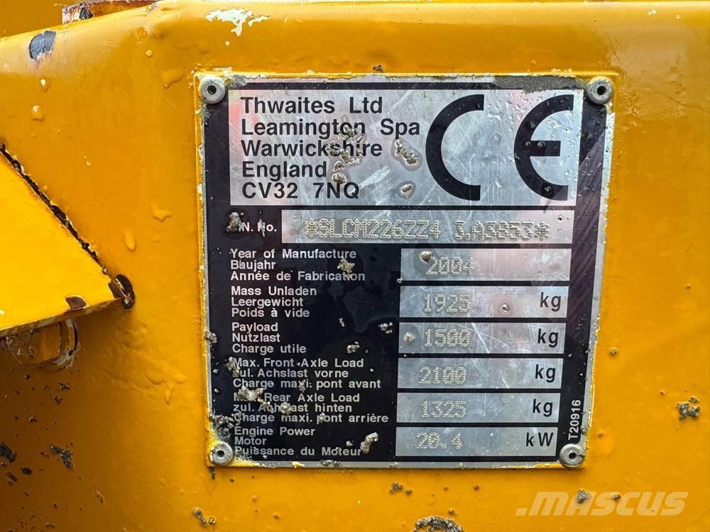 Thwaites 1T HT ST Mini dumper