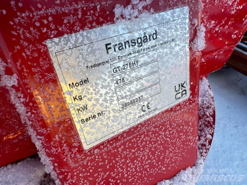Fransgård GT 275 HY Lame spazzaneve e aratri