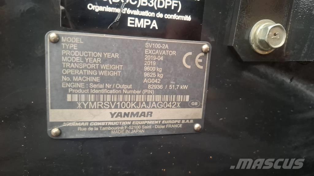 Yanmar SV 100-2A Escavatori medi 7t - 12t