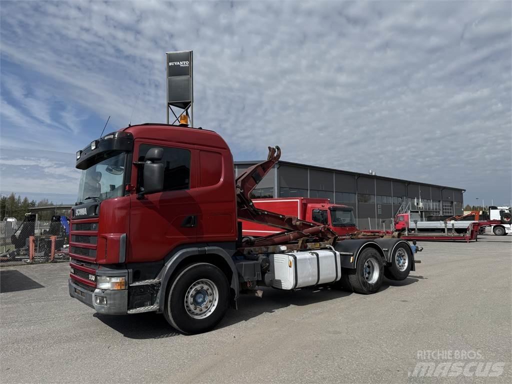 Scania R144 6X2 Camion con gancio di sollevamento