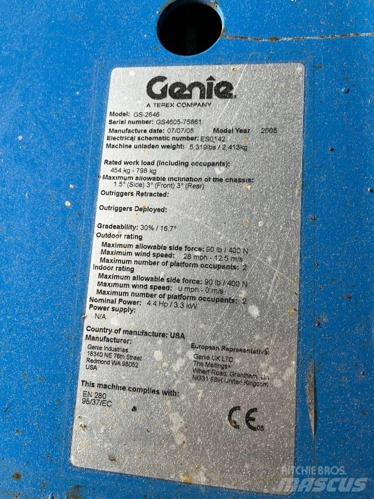 Genie GS 2646 Piattaforme a pantografo