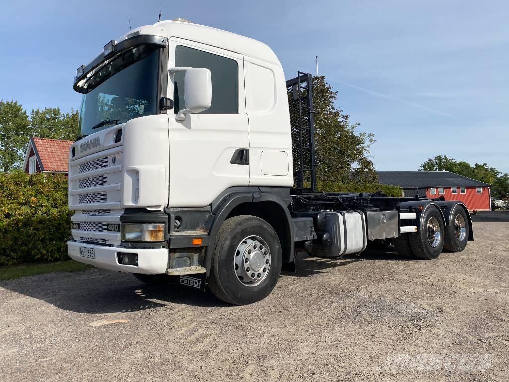 Scania R 144 Camion con gancio di sollevamento
