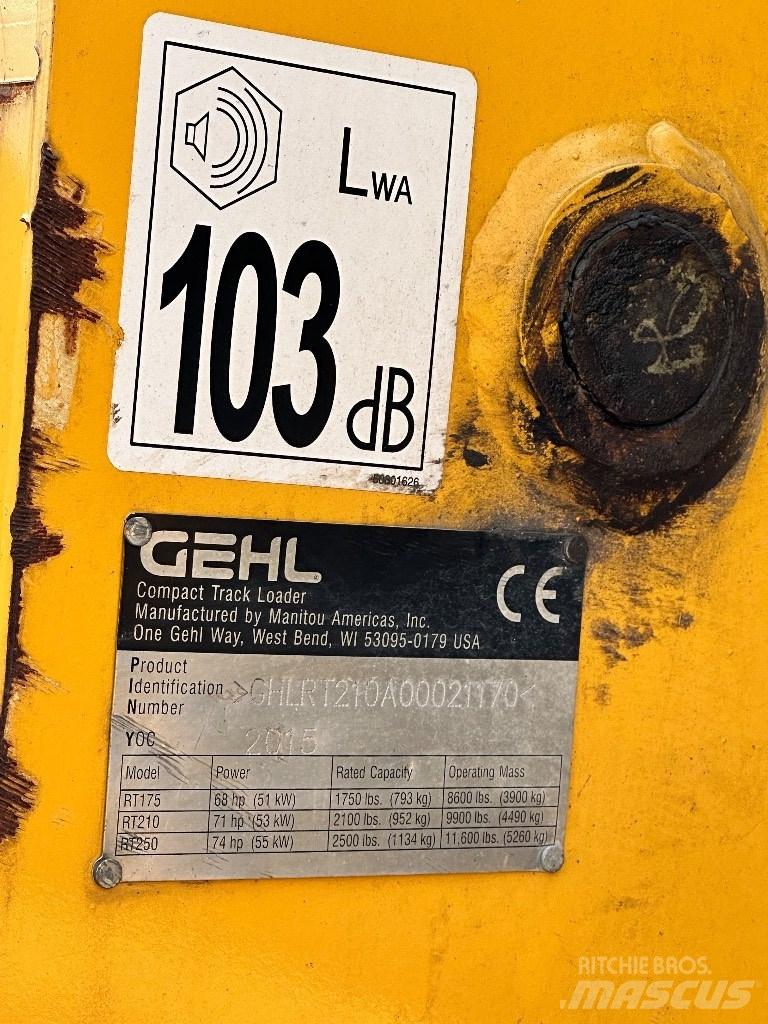 Gehl RT 210 Mini Pale Gommate