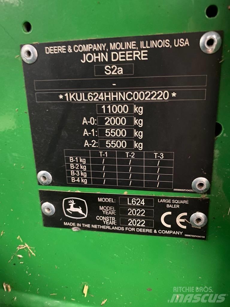 John Deere L624 Presse quadre