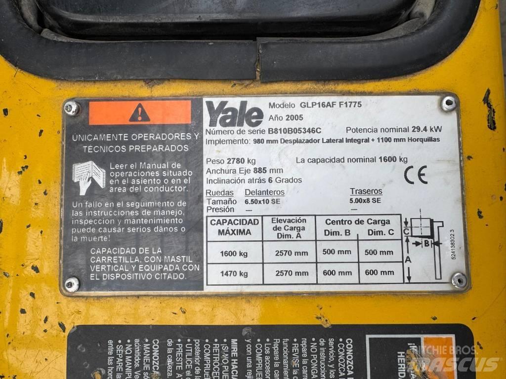 Yale GLP 16 AF F1775 Carrelli elevatori GPL