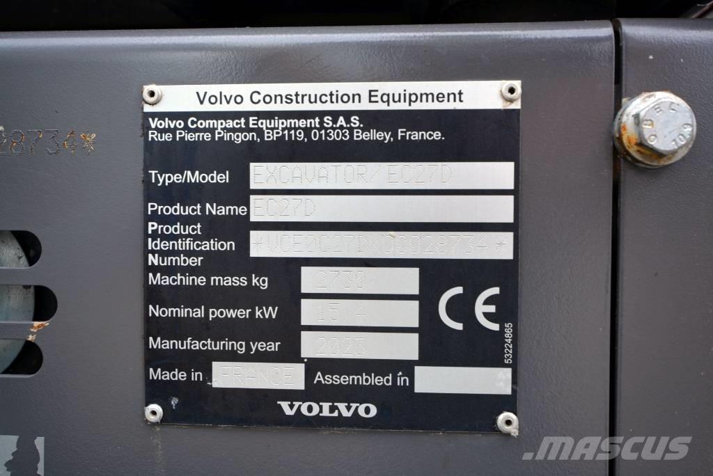 Volvo EC 27 D Miniescavatori