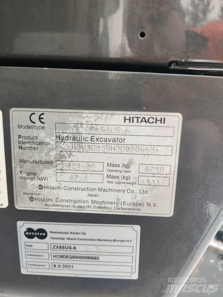 Hitachi ZX85US-6 Escavatori medi 7t - 12t