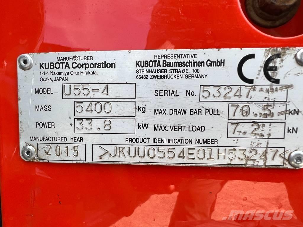 Kubota U 55-4 Miniescavatori
