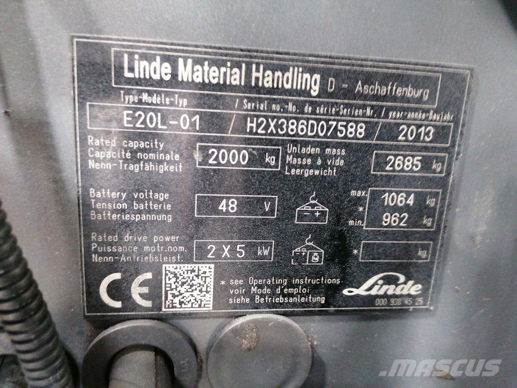 Linde E20L-01 Carrelli elevatori elettrici