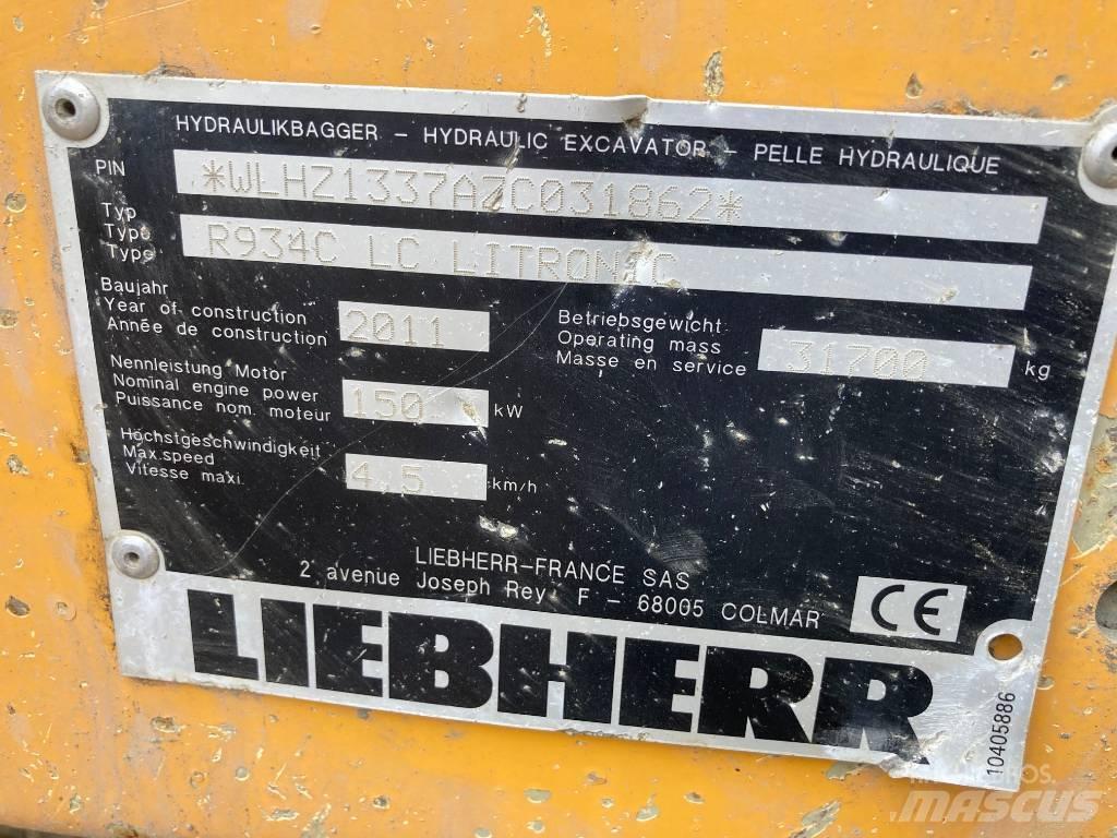 Liebherr R 934 C Escavatori cingolati