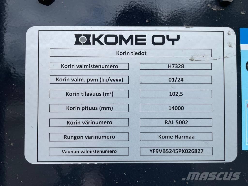 Kome BMPV-5i Rimorchi per segatura e cippato
