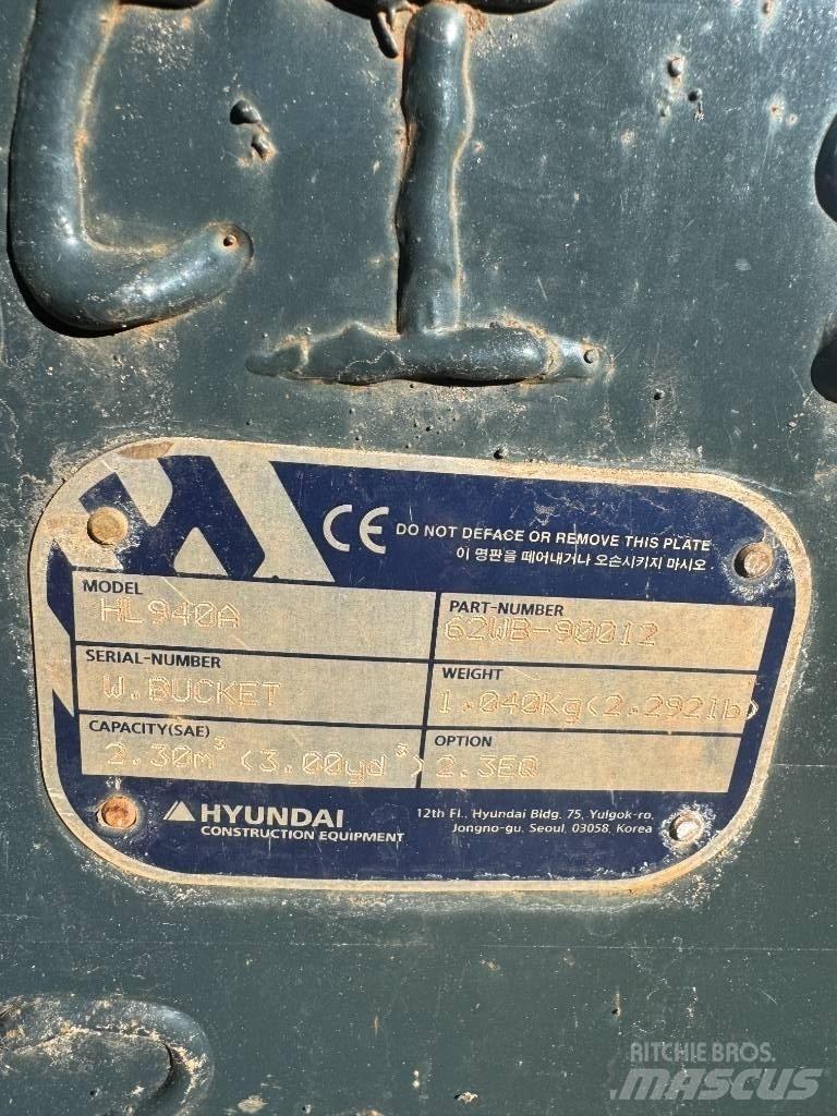 Hyundai HL 940 Pale gommate