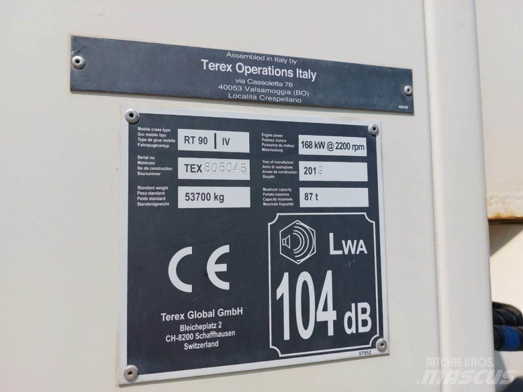 Terex RT 90 Gru per terreni difficili