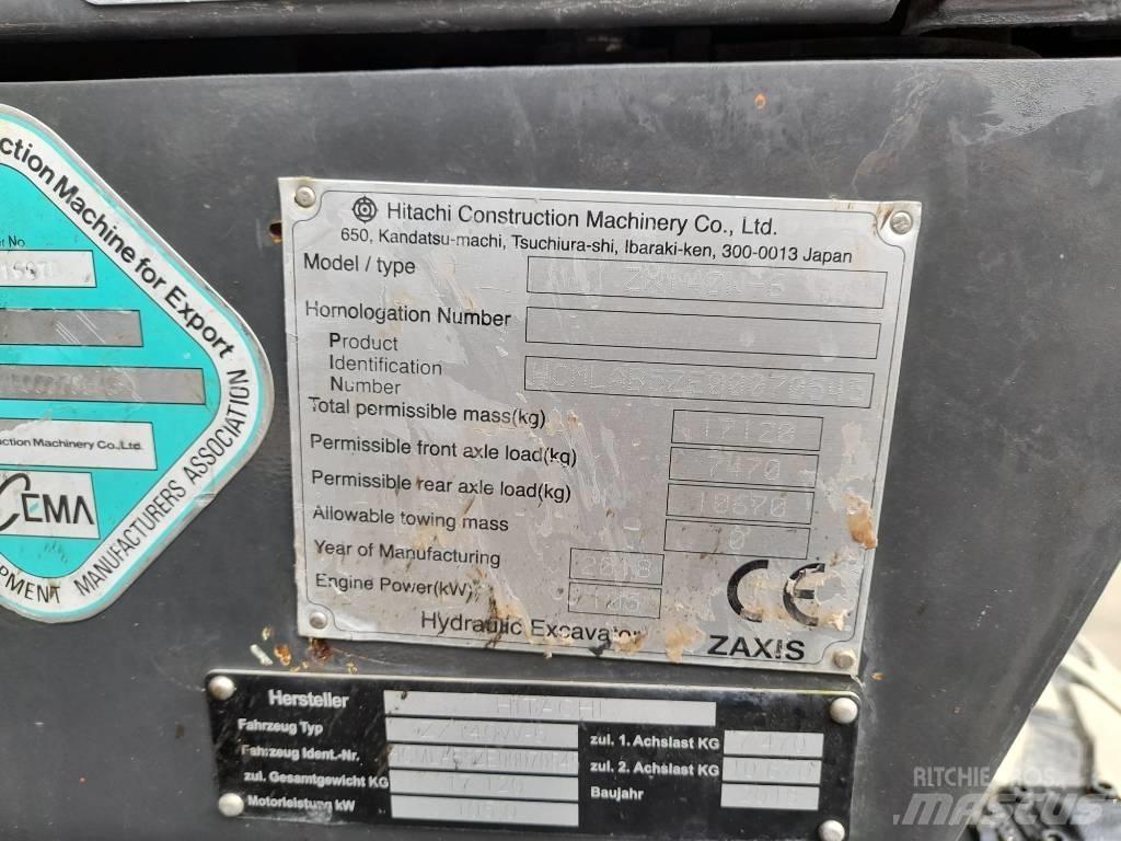Hitachi ZX 140 W-6 Escavatori gommati