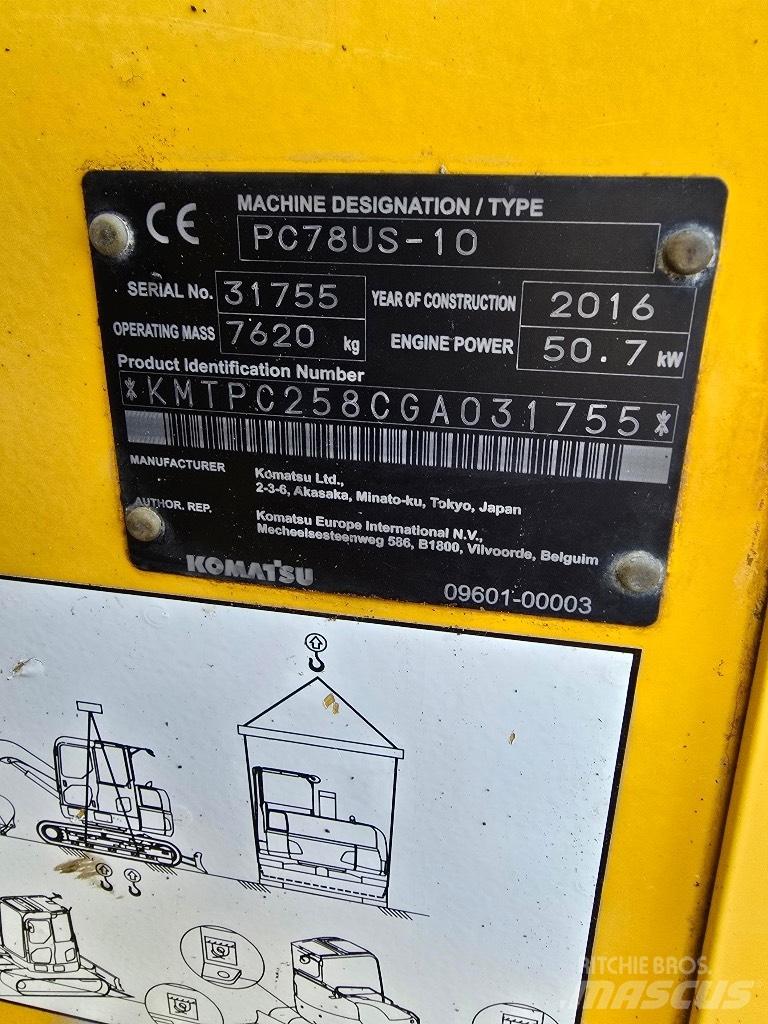 Komatsu Pc 78us-10 Escavatori medi 7t - 12t