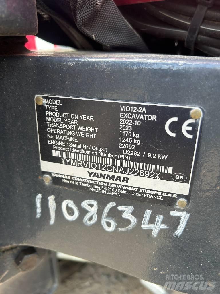 Yanmar VIO12-2A Miniescavatori