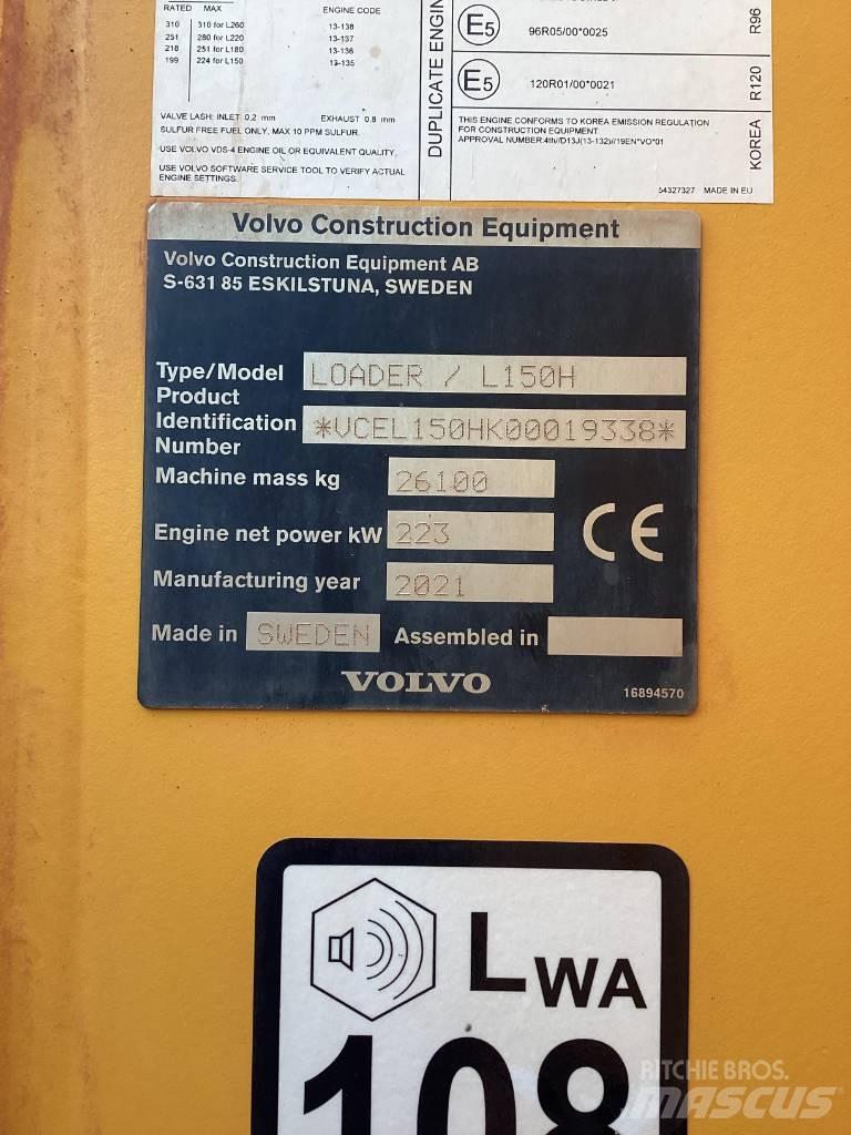 Volvo L 150 H Pale gommate
