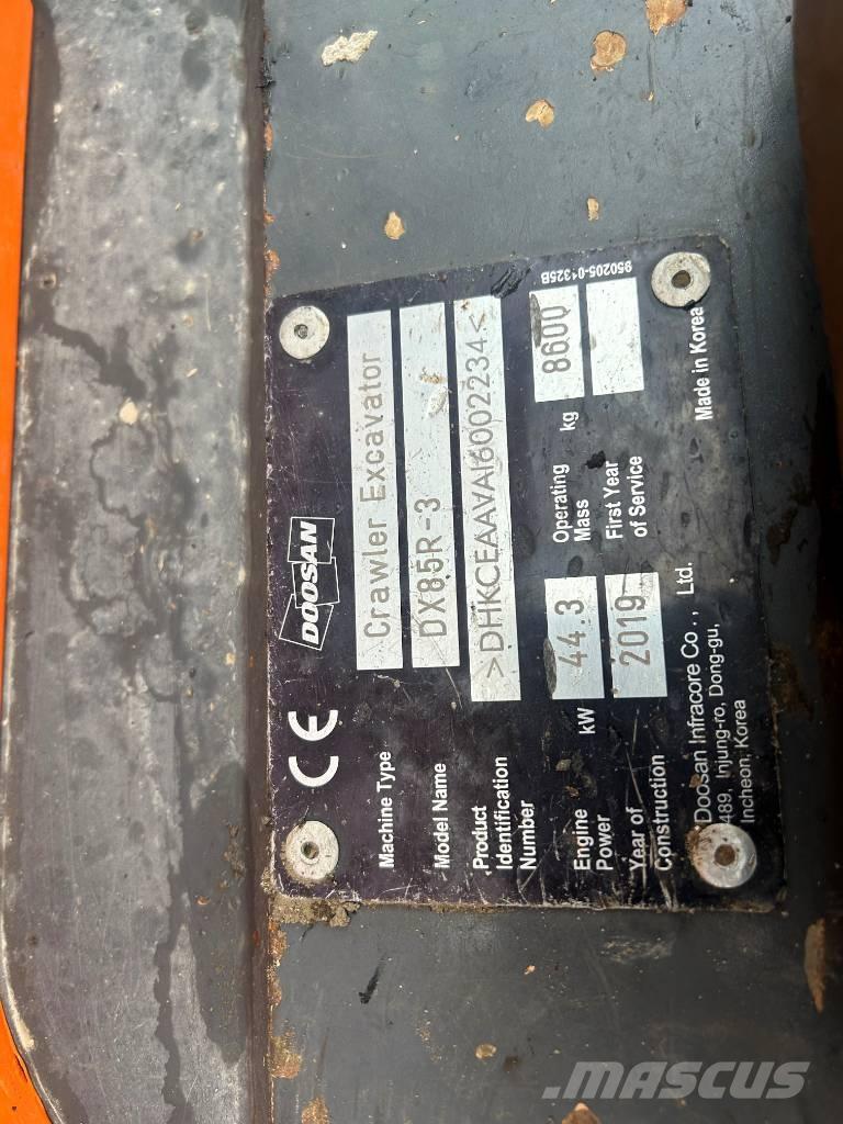 Doosan DX 85 R-3 Escavatori medi 7t - 12t