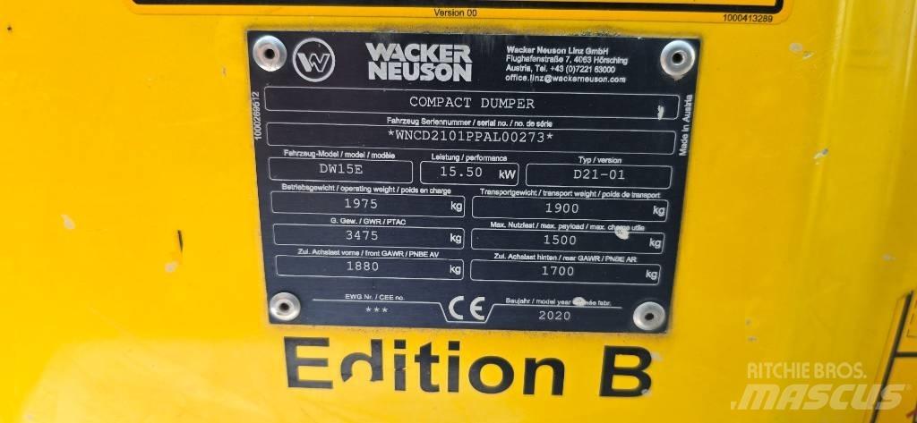 Wacker Neuson DW15e Mini dumper
